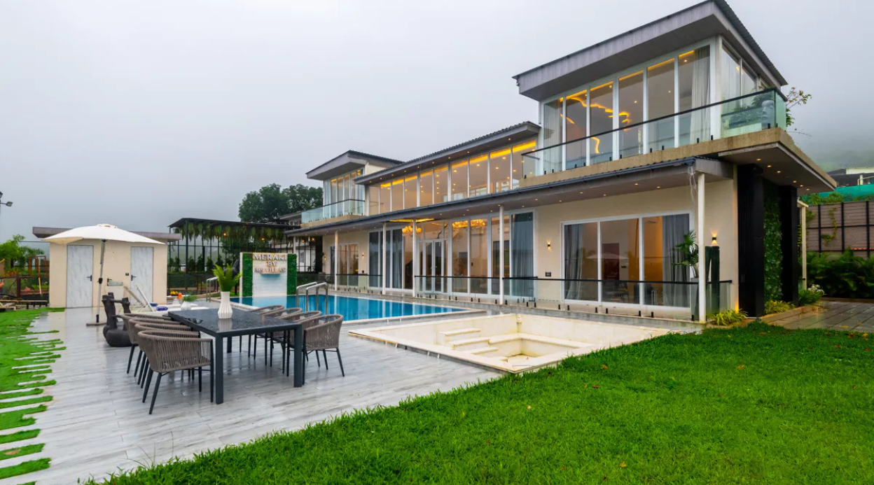 Meraki Villa 5-BHK Glass Villa With Private Pool, Balcony & Gazebo