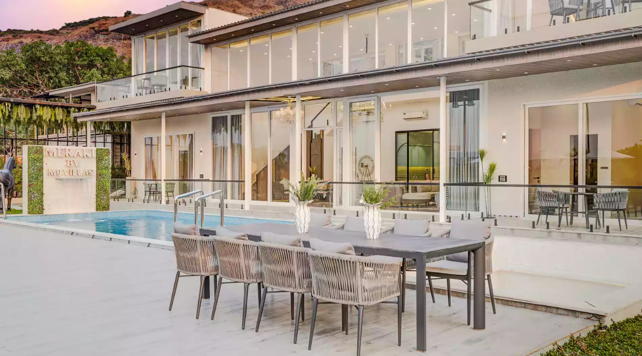 Meraki Villa 5-BHK Glass Villa With Private Pool, Balcony & Gazebo