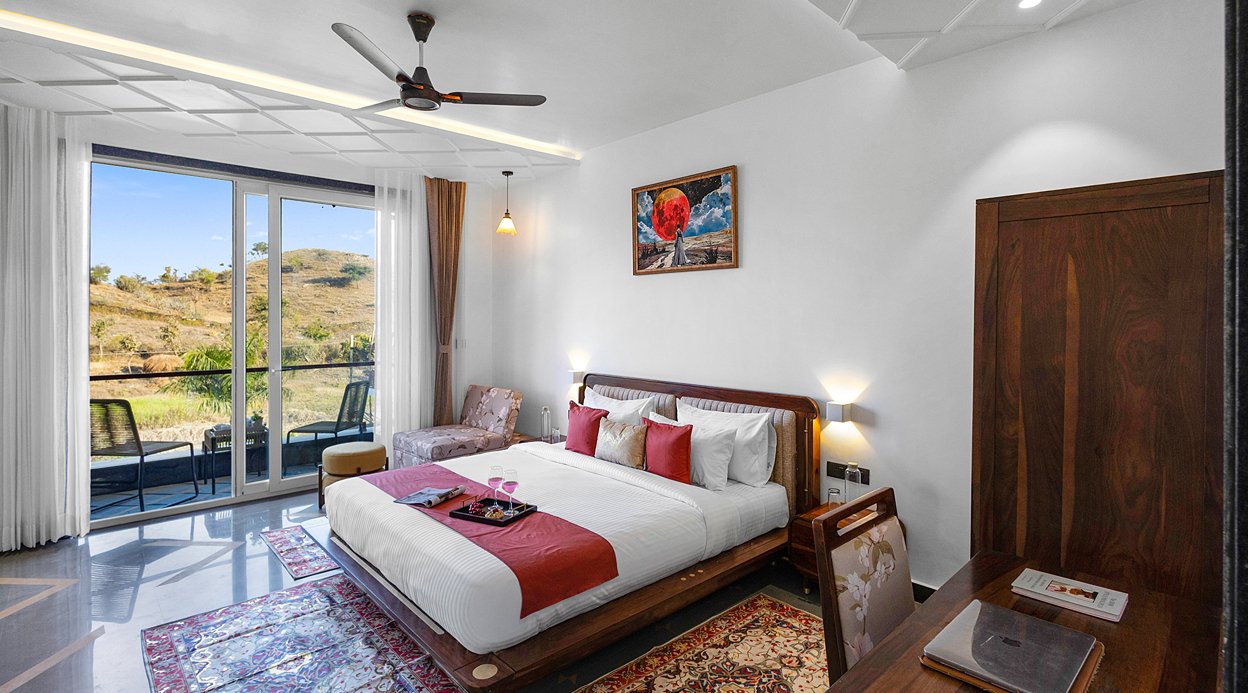 Godan Terra Estate | 10-BHK Riverside Retreat with Pool, Garden, Elevated Gazebo in Nature & Mountain Views