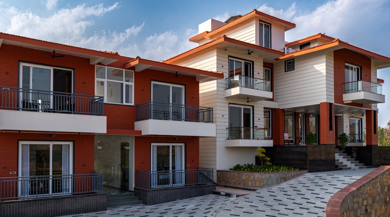 Godan Terra Estate | 10-BHK Riverside Retreat with Pool, Garden, Elevated Gazebo in Nature & Mountain Views