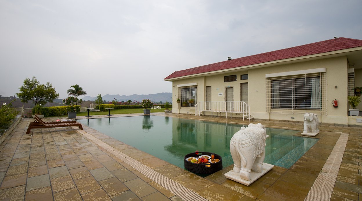 Shourya Celesta | Charming Hilltop 3-BHK Villa With Private Pool, Garden & Terrace