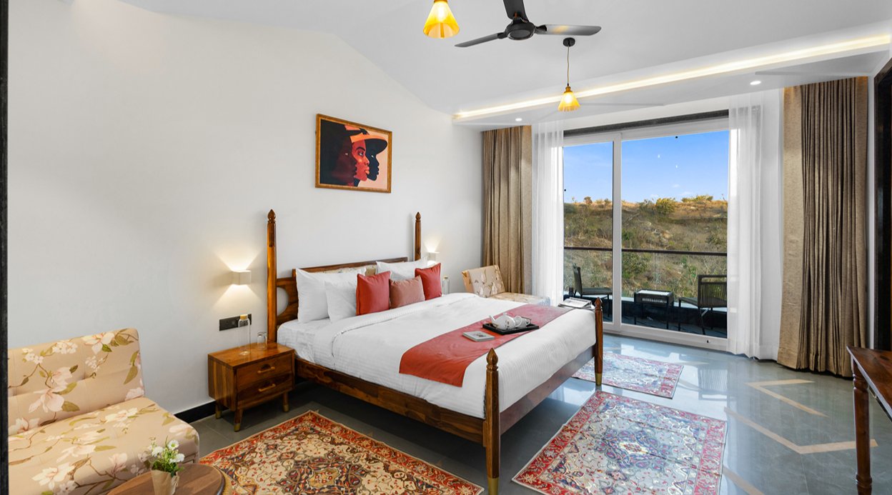 Godan Terra Cove | 6-BHK Retreat with Private Pool, Garden & Elevated Gazebo, featuring Stunning Hill & River Views