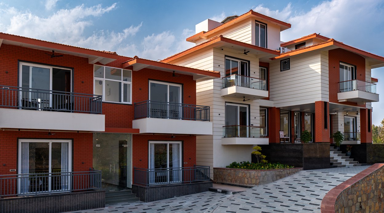 Godan Terra Cove | 6-BHK Retreat with Private Pool, Garden & Elevated Gazebo, featuring Stunning Hill & River Views