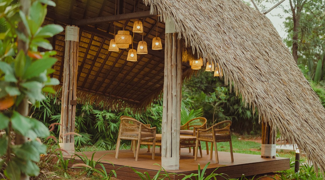 Ananta Bliss Taksu | 2-BHK Pet-friendly Villa On 1-Acre of Land with Shared Pool, Gazebo & a Firepit Lounge