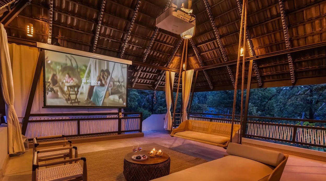 Saukhyam | Pet-Friendly 3 BHK Farm Villa with Open-Air Movie Lounge, Fire Pit, Cabana & Landscaped Garden
