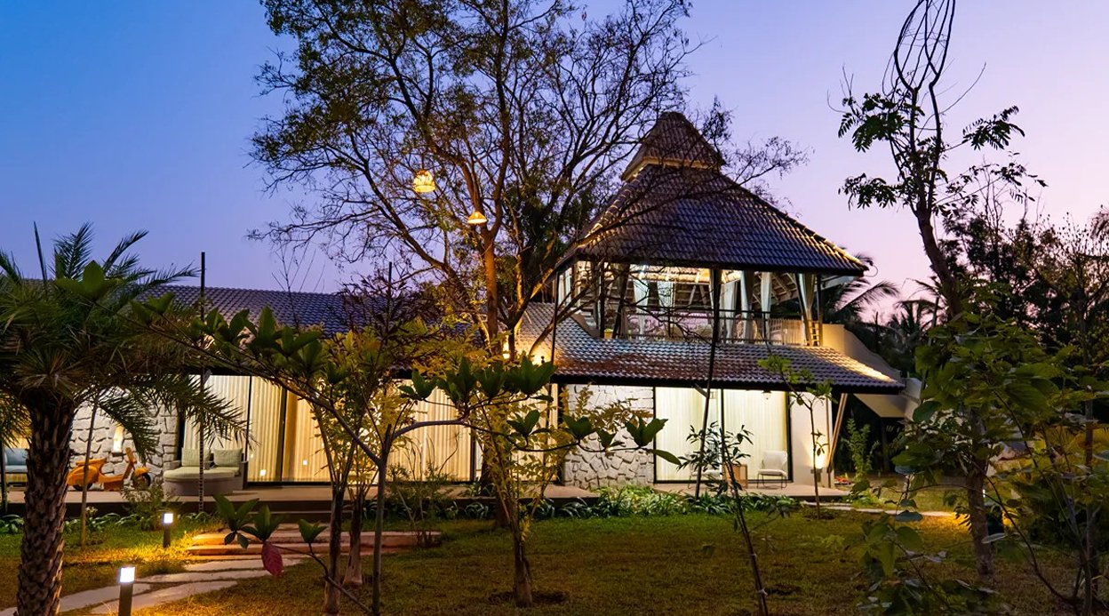 Tapovana Avani | Pet-Friendly 2-BHK Villa with Garden, Shared Pool, Gazebo & Firepit Lounge