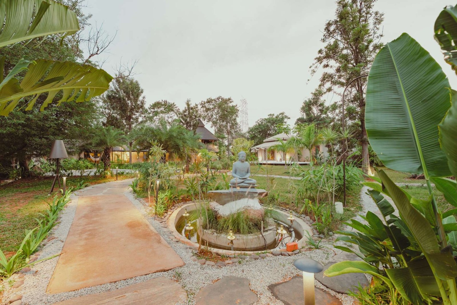 Ananta Bliss Bale | Pet-friendly Tent on 1-Acre with Shared Pool, Sunken Firepit, Gazebo & a Lush Garden