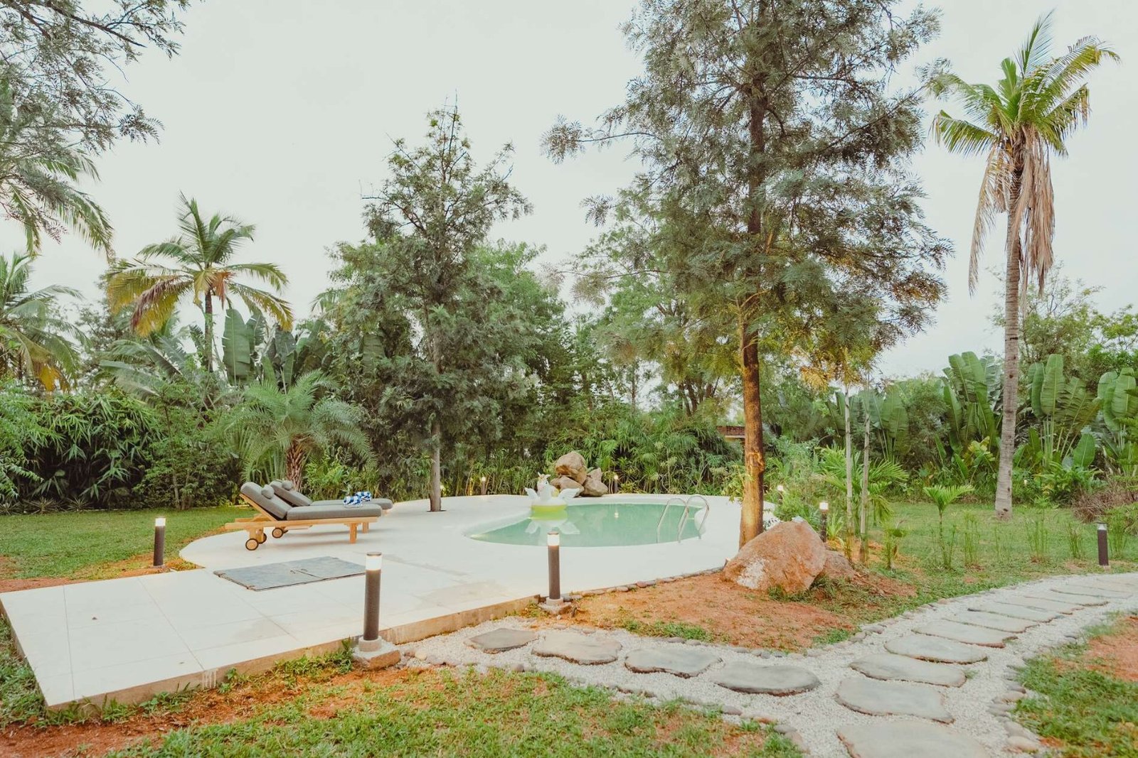 Ananta Bliss Bale | Pet-friendly Tent on 1-Acre with Shared Pool, Sunken Firepit, Gazebo & a Lush Garden