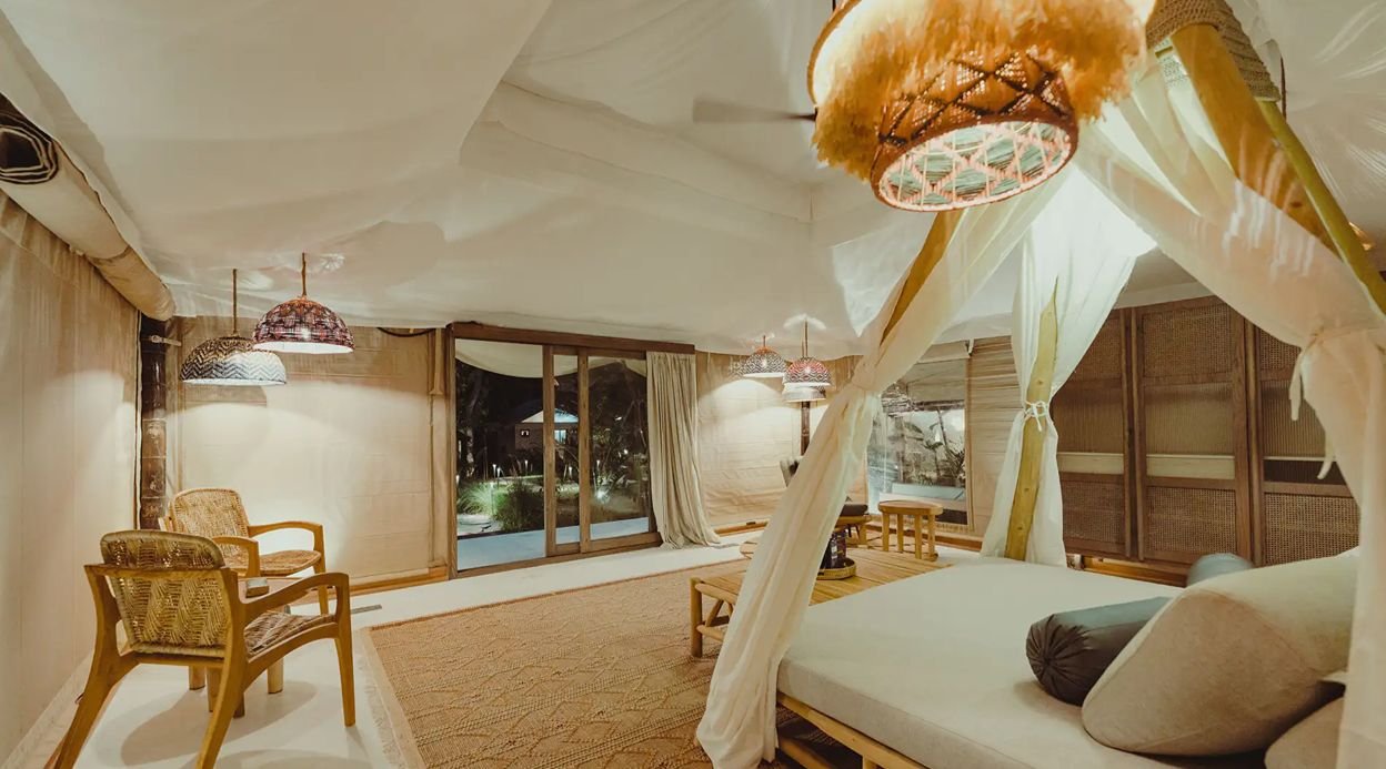 Ananta Bliss Bale | Pet-friendly Tent on 1-Acre with Shared Pool, Sunken Firepit, Gazebo & a Lush Garden