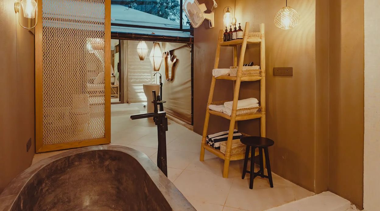 Ananta Bliss Bale | Pet-friendly Tent on 1-Acre with Shared Pool, Sunken Firepit, Gazebo & a Lush Garden