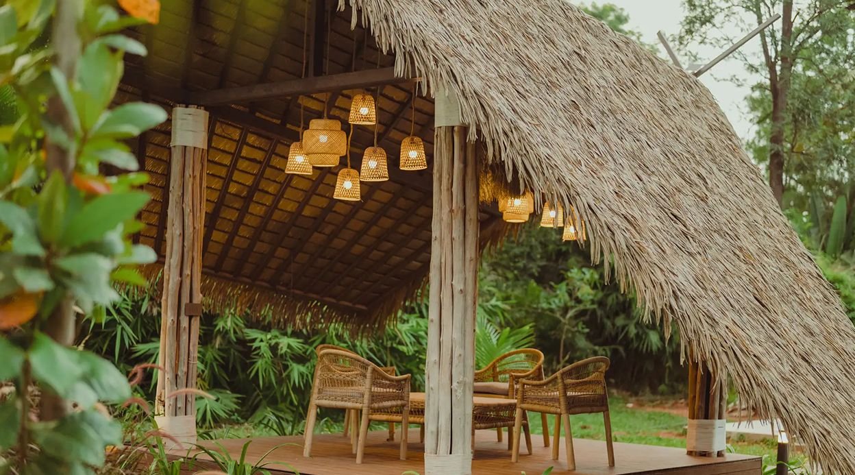 Ananta Bliss Bale | Pet-friendly Tent on 1-Acre with Shared Pool, Sunken Firepit, Gazebo & a Lush Garden