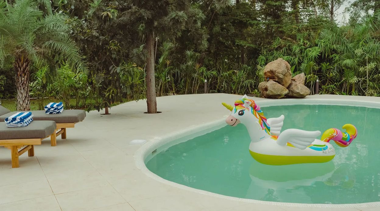 Ananta Bliss Bale | Pet-friendly Tent on 1-Acre with Shared Pool, Sunken Firepit, Gazebo & a Lush Garden