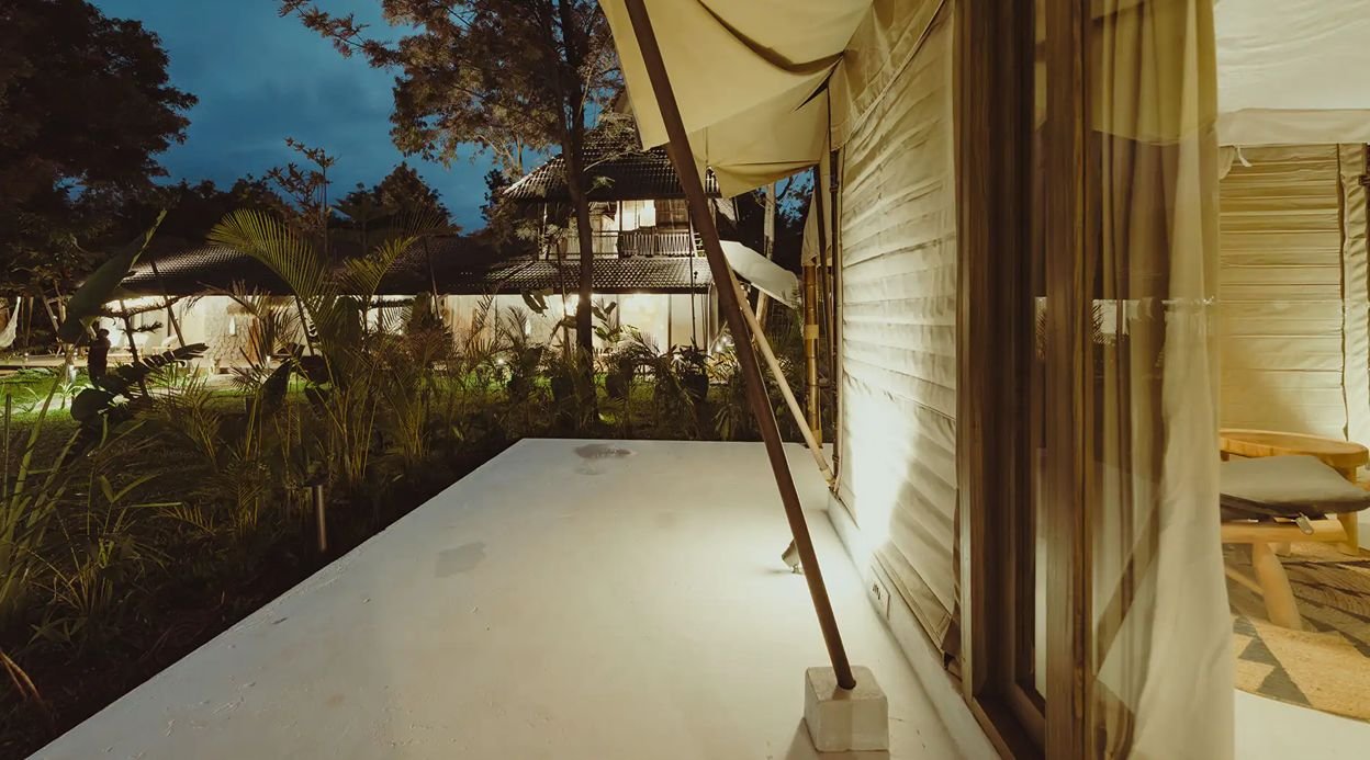 Ananta Bliss Bale | Pet-friendly Tent on 1-Acre with Shared Pool, Sunken Firepit, Gazebo & a Lush Garden