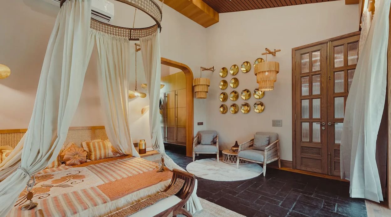 Ananta Bliss Talam | 3-BHK Pet-friendly Villa On 1-Acre of Land with Shared Pool, Firepit, Garden & Gazebo