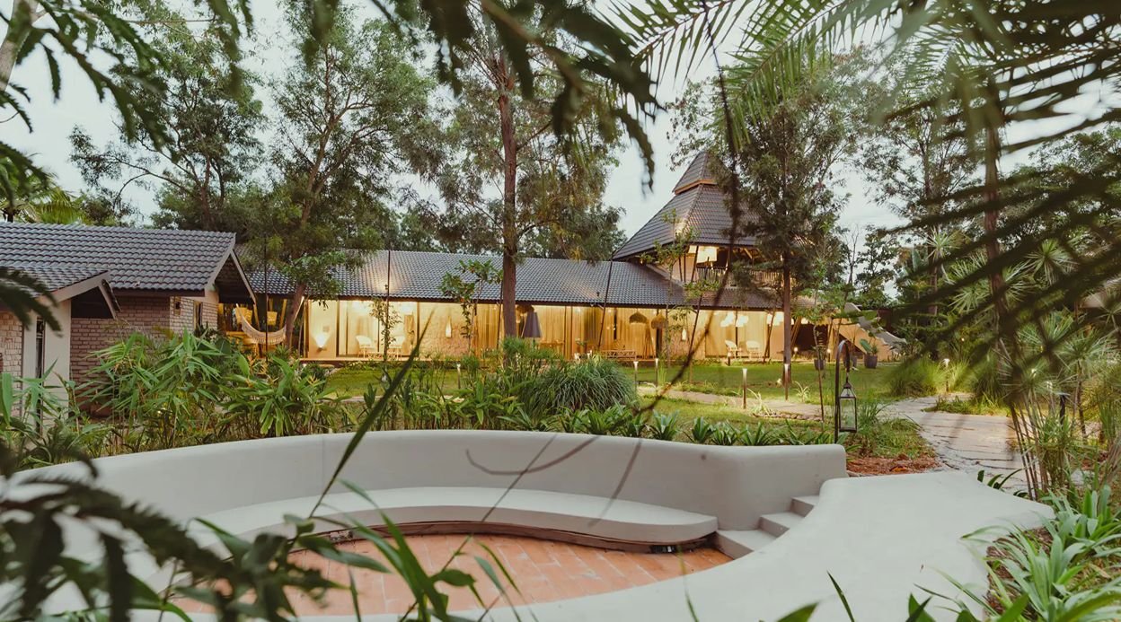 Ananta Bliss Talam | 3-BHK Pet-friendly Villa On 1-Acre of Land with Shared Pool, Firepit, Garden & Gazebo