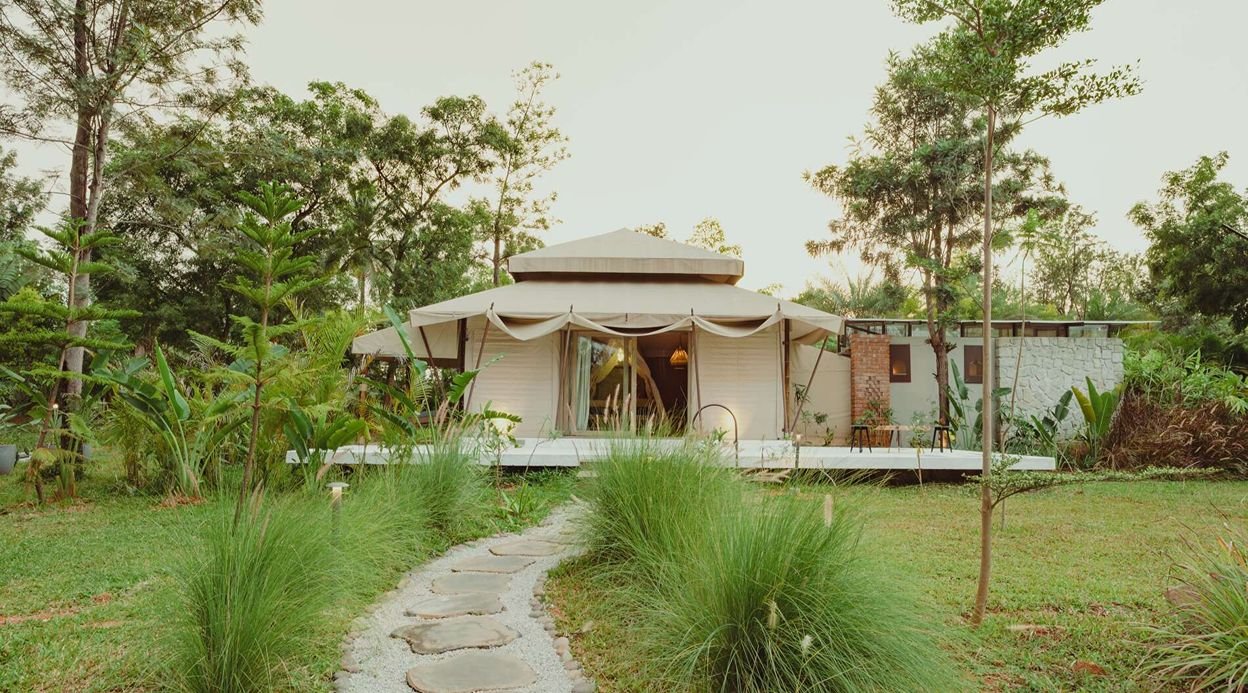Ananta Bliss Talam | 3-BHK Pet-friendly Villa On 1-Acre of Land with Shared Pool, Firepit, Garden & Gazebo
