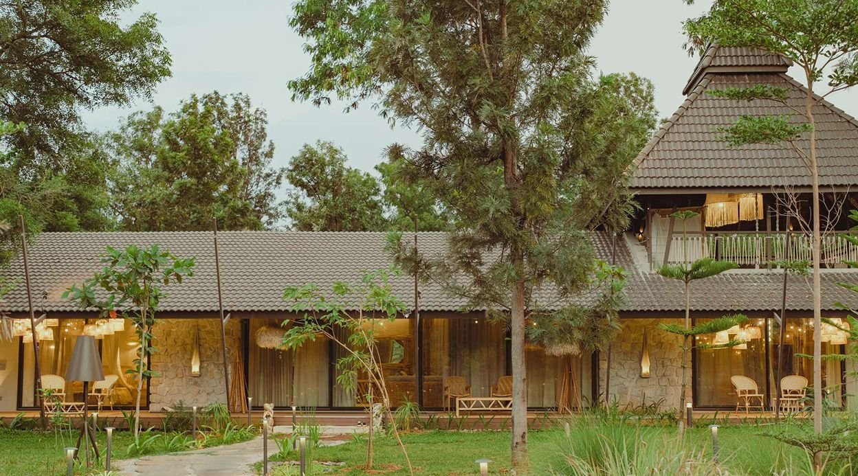 Ananta Bliss Talam | 3-BHK Pet-friendly Villa On 1-Acre of Land with Shared Pool, Firepit, Garden & Gazebo