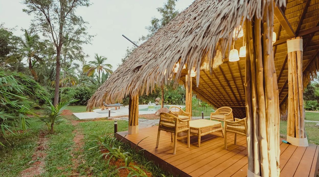 Ananta Bliss Talam | 3-BHK Pet-friendly Villa On 1-Acre of Land with Shared Pool, Firepit, Garden & Gazebo