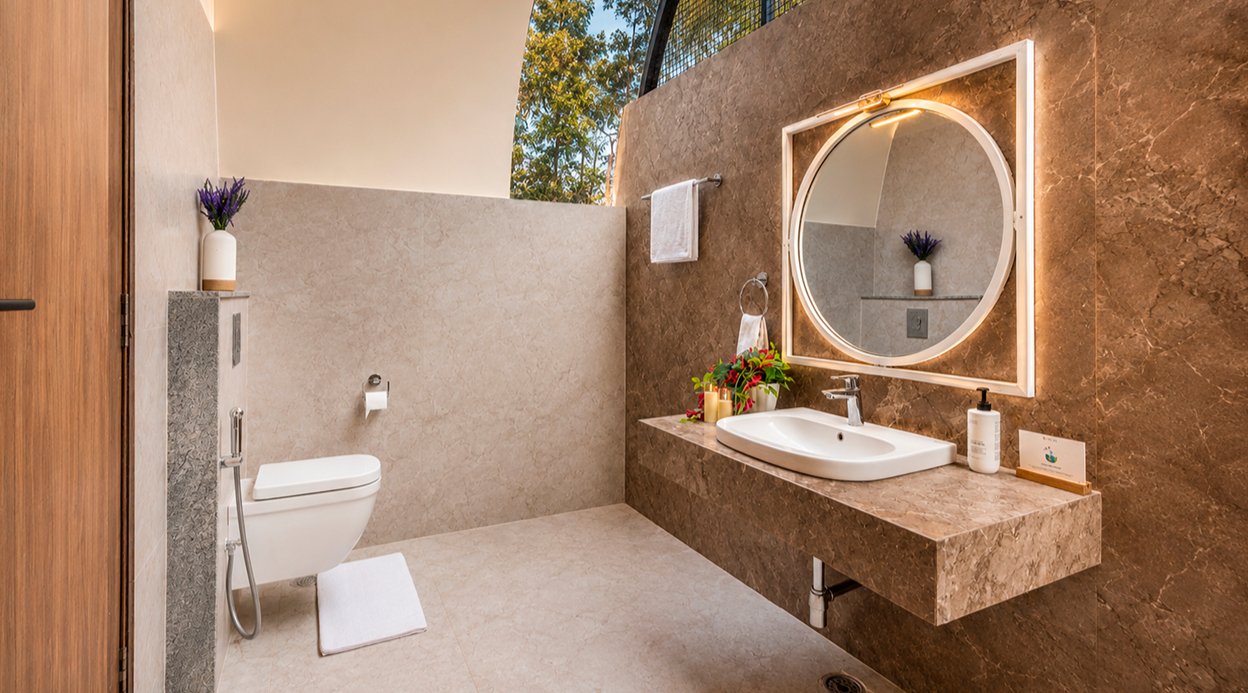 Tanira Farms Moonrise | Contemporary Pet- friendly Igloo Cottage with Pool, Bar and Garden