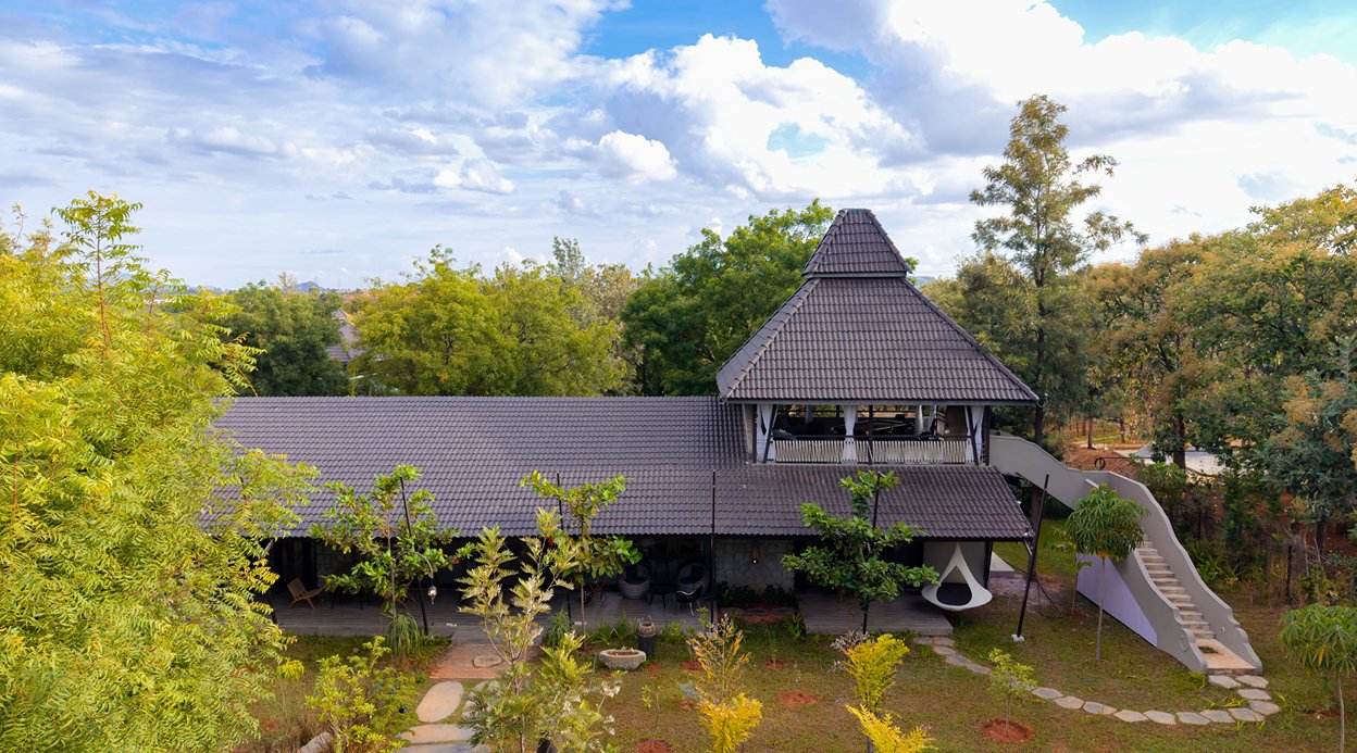 Sravasti Villa | 3 BHK Pet-Friendly Forest-View Villa With Private Jacuzzi, Sunken Fire Pit, Garden & Gazebo